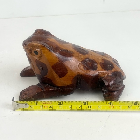 Hand Carved Wooden Frog - Picture 9 of 16